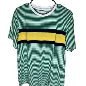 Denim & Flower Green Striped Shirt Size XL